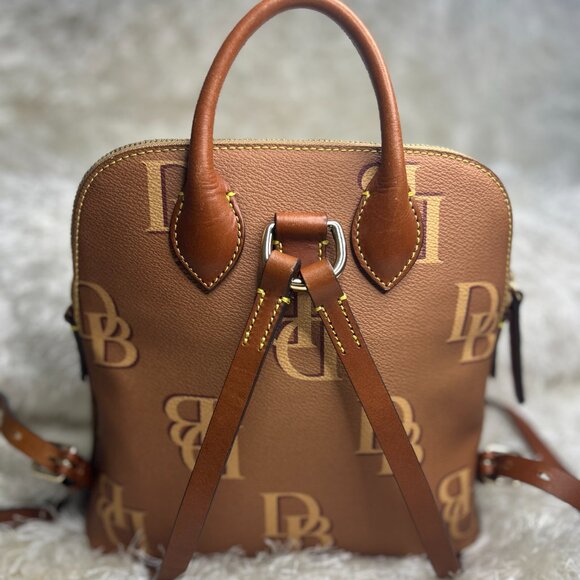 Dooney & Bourke Monogram Backpack (Brown) - Picture 2 of 5